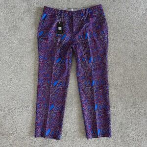 Hreski Abstract Purple Lines Golf Pants‎ – Hreski 127 Size 40/32